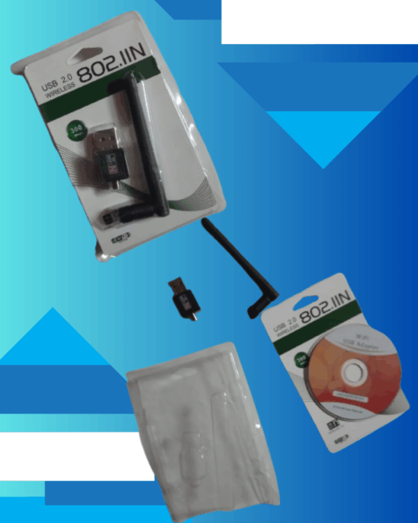 Placa WIFI 802.11 con Antena 2dB Chica