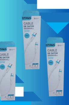 Cable de datos y carga  Otawa de tipo c a tipo c 30 w