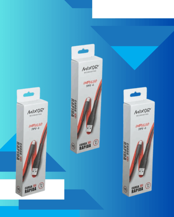 Cable usb a tipo c en caja Mixor impulso