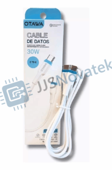 Cable de datos y carga  Otawa de tipo c a tipo c 30 w