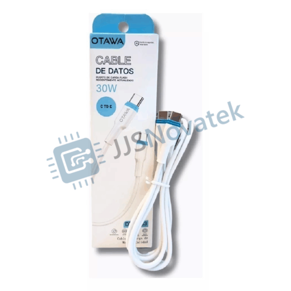 Cable de datos y carga  Otawa de tipo c a tipo c 30 w