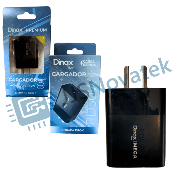Cargador USB + USB-C PD 50W DINAX