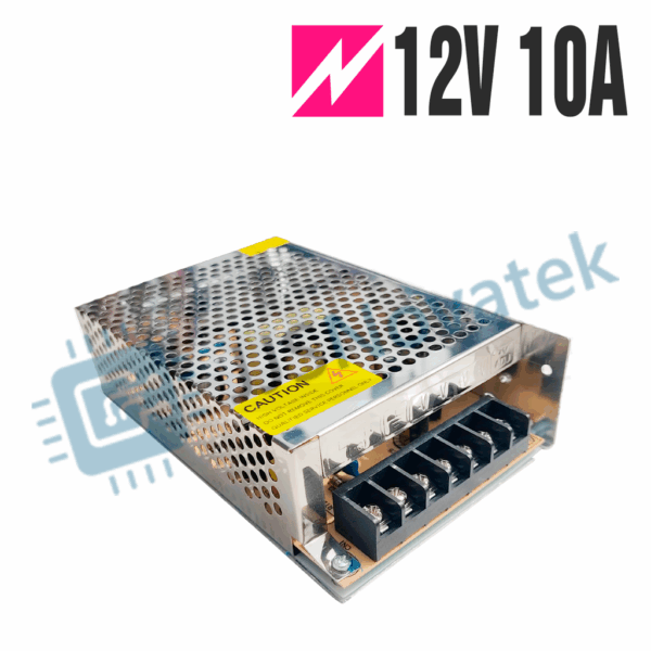 Fuente metálica 12 v 10 Amper - Imagen 2